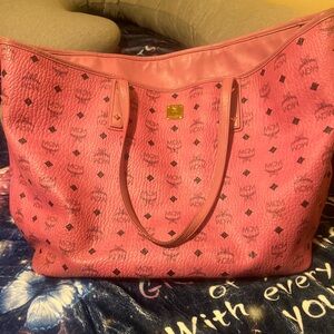 PINK AUTHENTIC MCM TOTE